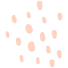 Hand drawn abstract dots pattern. Doodle dotted elements illustration. Scribble dots decorative.