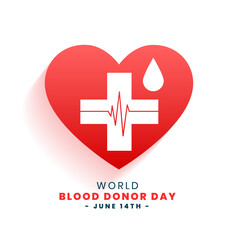 Obraz premium world blood donor day concept poster design