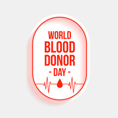 world blood donor day awareness poster design