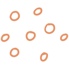 Hand drawn abstract dots pattern. Doodle dotted elements illustration. Scribble dots decorative.