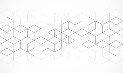 The graphic design element and abstract geometric background with isometric vector blocks