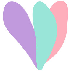 Hand drawn abstract organic leaf. Doodle botanical elements illustration.