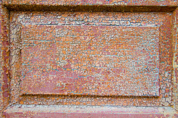 The texture of cracked old paint.