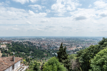 Bergamo city view