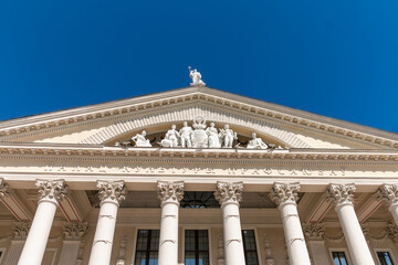 Minsk. Belarus. 05.30.2022 The Palace of Culture of Trade Unions is the house of culture of the...