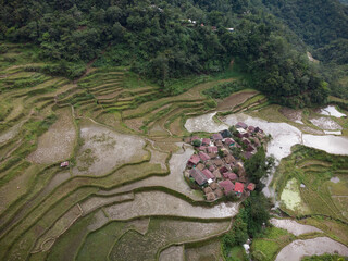 Heritage Rice Terraces in the  Banaue Mountain Province Philippines