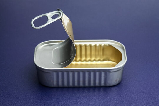 Empty tin can from food industry