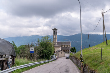 Fototapeta na wymiar street view in Italy