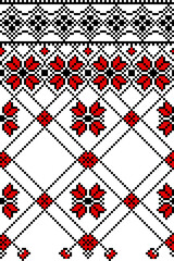 Pattern of traditional Ukrainian ornaments.