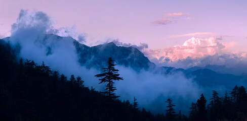 Foggy evening on the Lycian Way, Turkey.