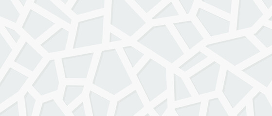 Abstract white and gray mosaic background. Modern light abstract texture. Vector EPS 10