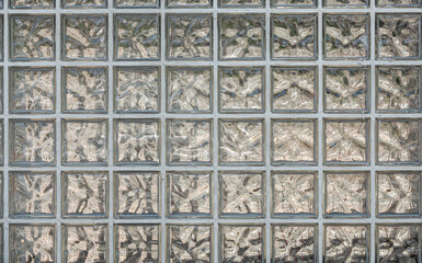 Background of glass blocks seamless.
