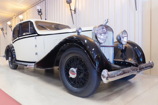 GALDAMES, SPAIN-AUGUST 8, 2021: 1936 Hispano Suiza K6 in Torre Loizaga (Miguel de la Via) Car Museum