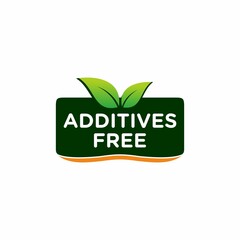 Additives free icon product vector image