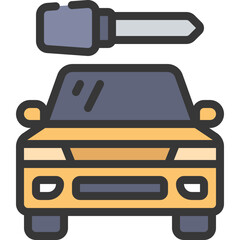 Fototapeta premium Car Key Icon