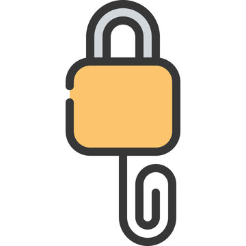 Lock Picking Paperclip Icon