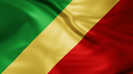 Obraz premium Congo national flag