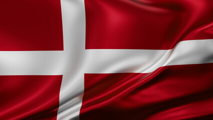 Obraz premium Denmark national flag