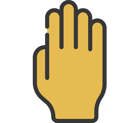 Tucked Thumb Hand Icon