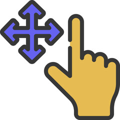 Directional Move Hand Icon