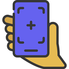 Obraz premium Take Photo Phone Hand Icon