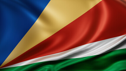 Fototapeta premium Seychelles national flag
