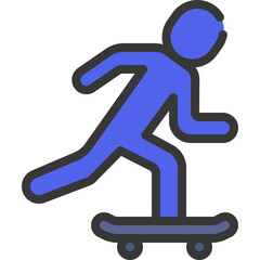Person Skateboarding Icon