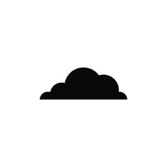 simple icon of clouds above the sky