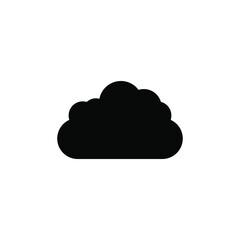simple icon of clouds above the sky