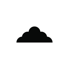 simple icon of clouds above the sky