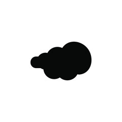 simple icon of clouds above the sky