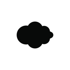 simple icon of clouds above the sky