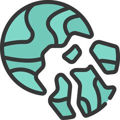 Exploded Planet Icon