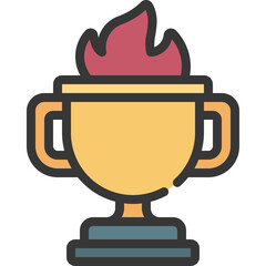 Trophy Fire Award Icon