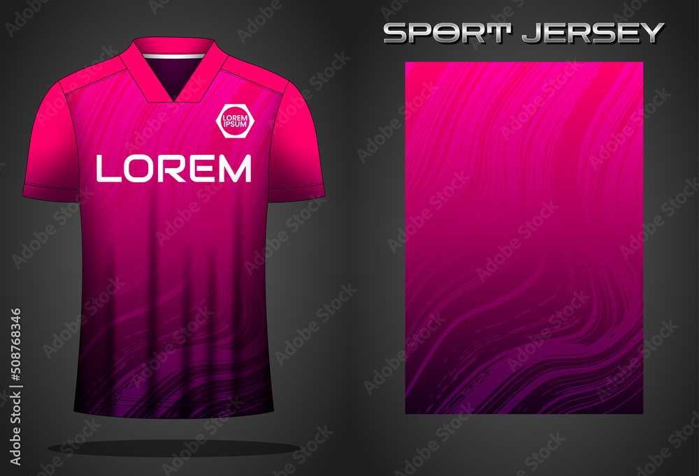 Wall mural Soccer sport shirt jersey design template