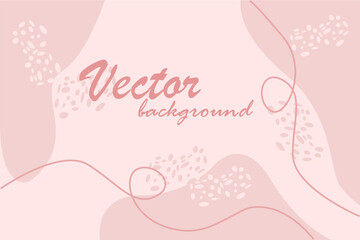 Color Pink Soft Background Landscape banner with gradient color. Design with liquid shape