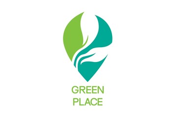 Fototapeta premium Green Place Logo Template Design