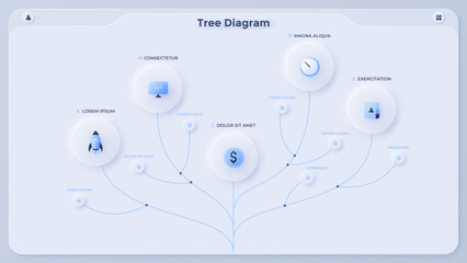 Modern Infographic Vector Futuristic Template