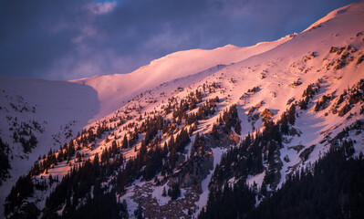 Stol mountain at sunset