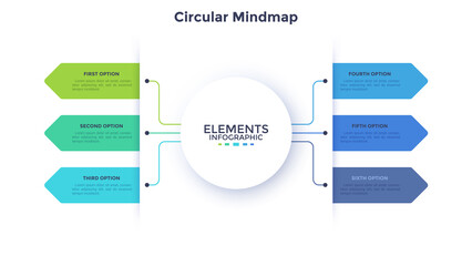 Modern Infographic Vector Futuristic Template