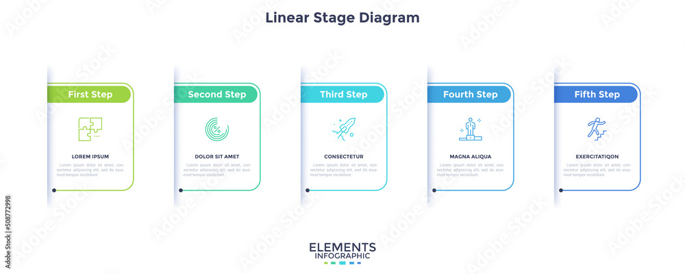 Wall mural Modern Infographic Vector Futuristic Template