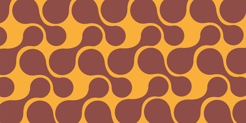 Abstract Minimalist Metaball Shapes Pattern - Background Design, Simple Wide Scale Vector Template