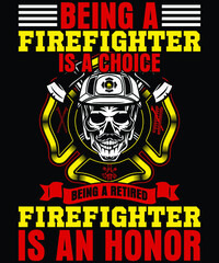 Firefighter t shirt design vector, firefighter vector, vector art, firefighter typography vector