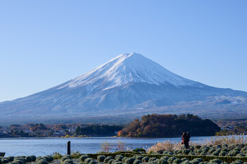 Mount Fuji on the background wallpaper