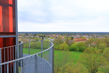 Arial Photo of the landscape in Germany in Joachimsthal, Brandenburg (from Biorama-Projekt Tower)