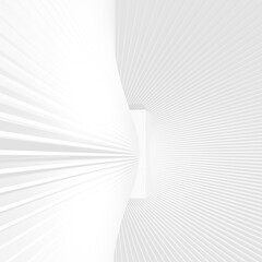 abstract background architecture line white gray color simple design for your project. 3d render