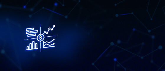 Obraz premium Performance, market research, stock market big data, customer satisfaction