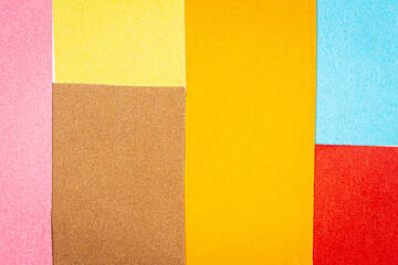 Multicolor background from a paper of different colors