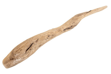 Piece of driftwood isolated on white