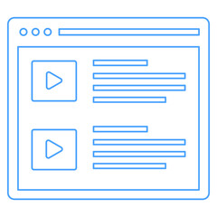Watch list page Vector icon which is suitable for commercial work

